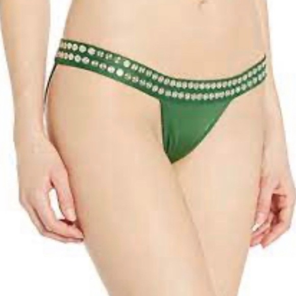 Norma Kamali Stud Sage Green Bikini TOP & BOTTOM Set (Both size medium) - Picture 6 of 6